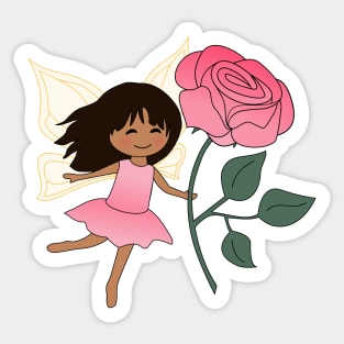 Pretty fairy girl 'Jenna' brunette Sticker